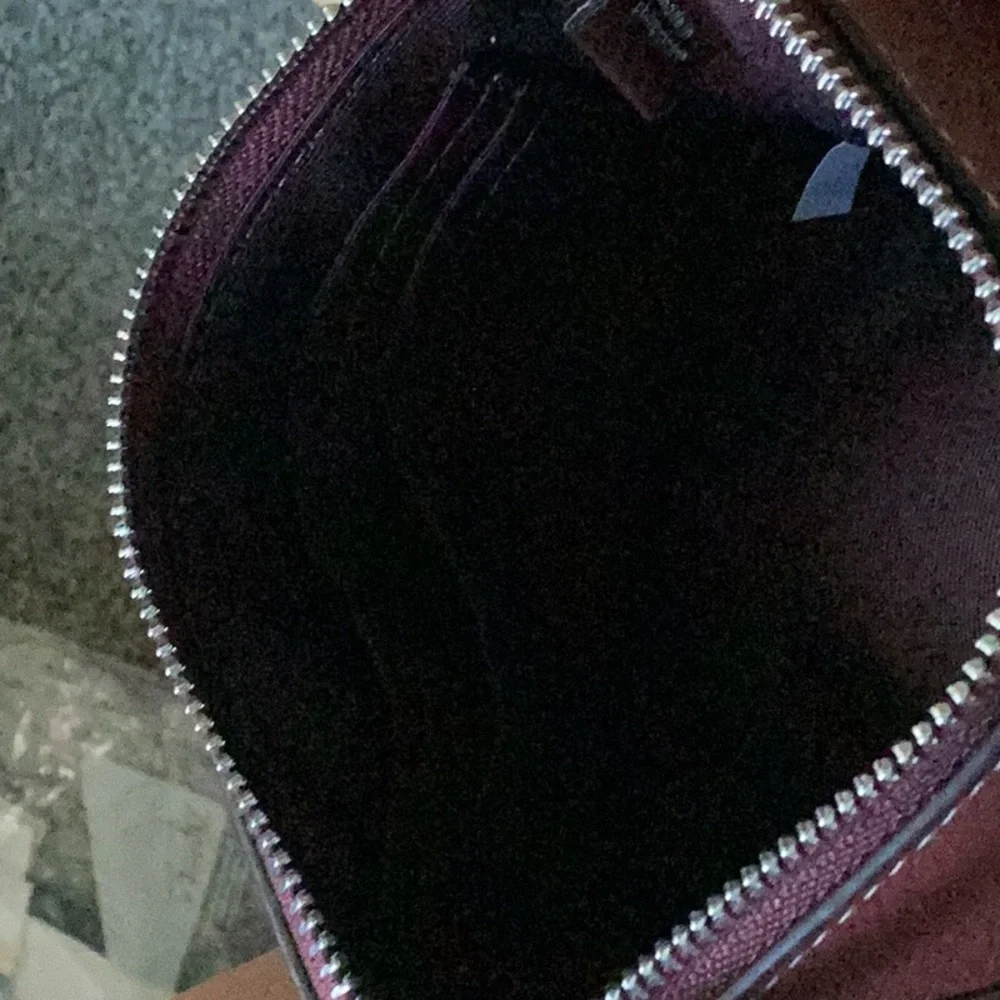 Coach Dual-Tone Wristlet in Brown and Red - Picture 7 of 10